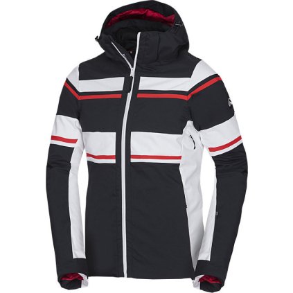 Pánská lyžařská bunda NORTHFINDER Bernard černá/bílá (VELIKOST S)