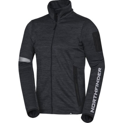 Pánská fleecová mikina NORTHFINDER Banks černá (VELIKOST L)