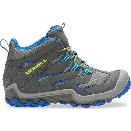 Dětské turistické boty MERRELL MK262305 chameleon 7 MID WP grey/blue (Velikost 27)