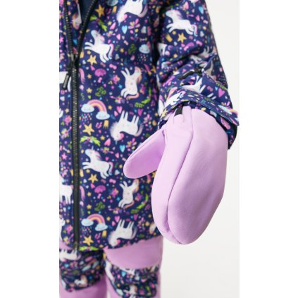 Dětské zimní rukavice UNUO Polar, Lila (Velikost S)