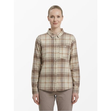 Dámská flanelová košile HUSKY Gaia L béžová (Velikost S)