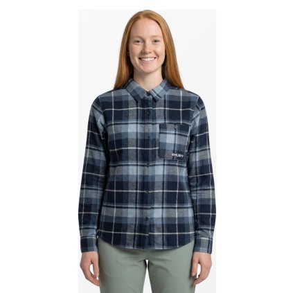 Dámská flanelová košile HUSKY Gaia L modrá (Velikost M)