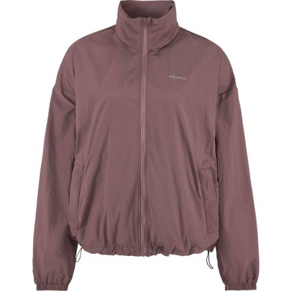 Dámská běžecká bunda CRAFT Hypervent Oversized Wind - fialová (Velikost XS)