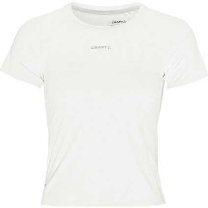 Dámské běžecké triko CRAFT Hypervent Cropped - bílá (Velikost XS)