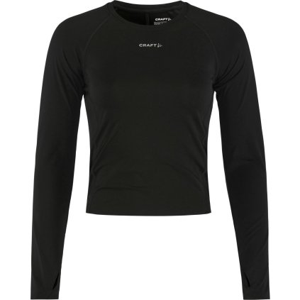 Dámské běžecké triko CRAFT Hypervent Tight Longsleeve - černá (Velikost XS)