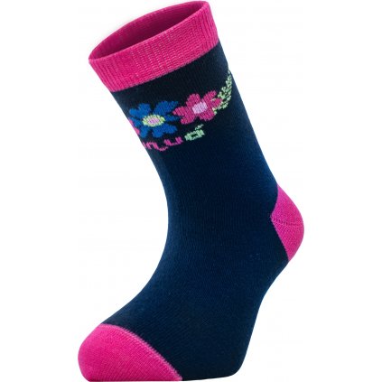 Bambusové ponožky UNUO  Květinky (Bamboo socks printed)