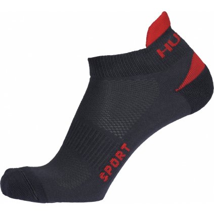 Ponožky HUSKY  Sport antracit/červená