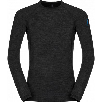 Pánské thermo triko ZAJO Bjorn Merino Tshirt LS černá 2