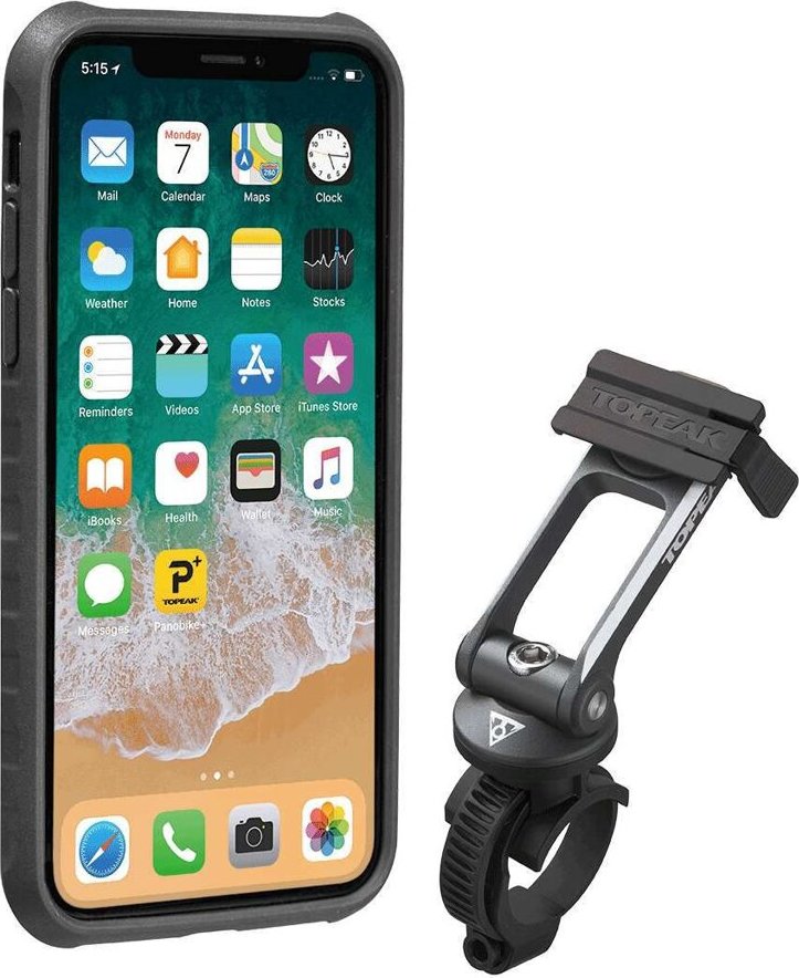 TOPEAK obal RIDECASE pro iPhone X černá/šedá