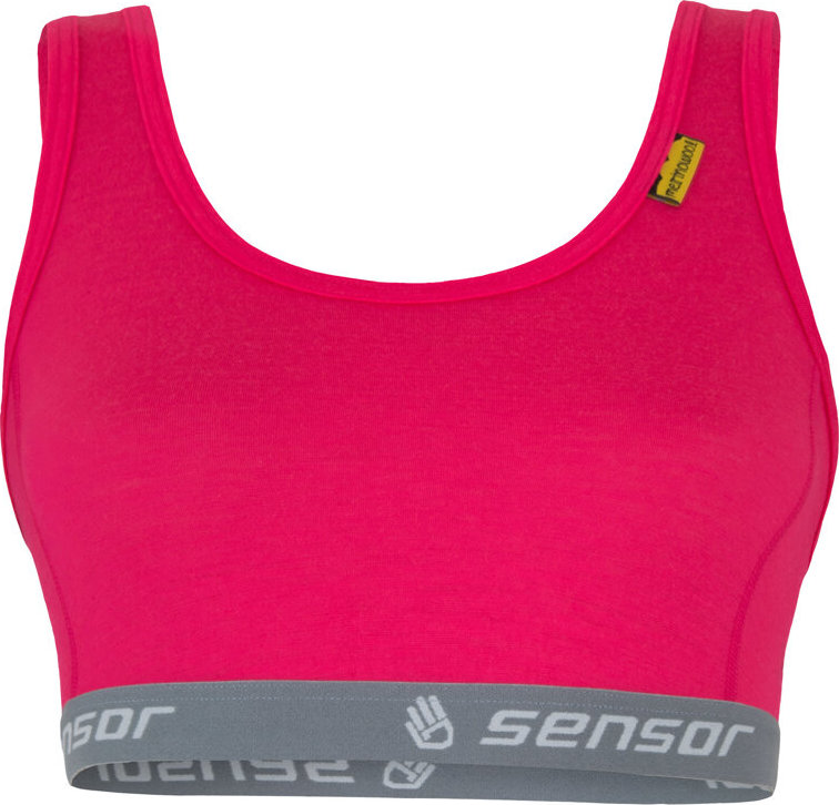 Dámská sportovní podprsenka SENSOR Merino active růžová Velikost: XL, Barva: růžová