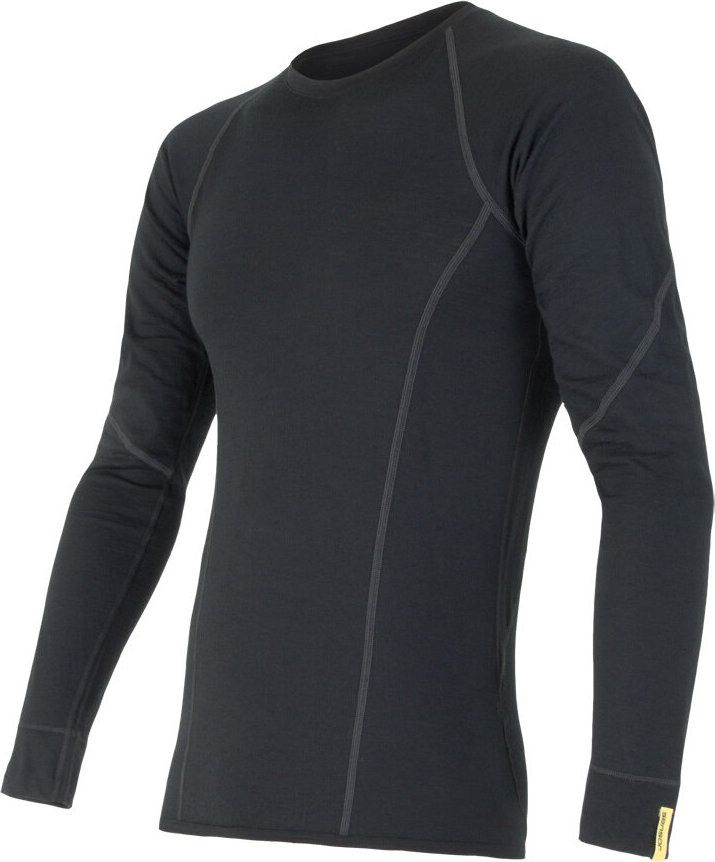 Pánské tričko SENSOR Merino active černá Velikost: XL, Barva: černá