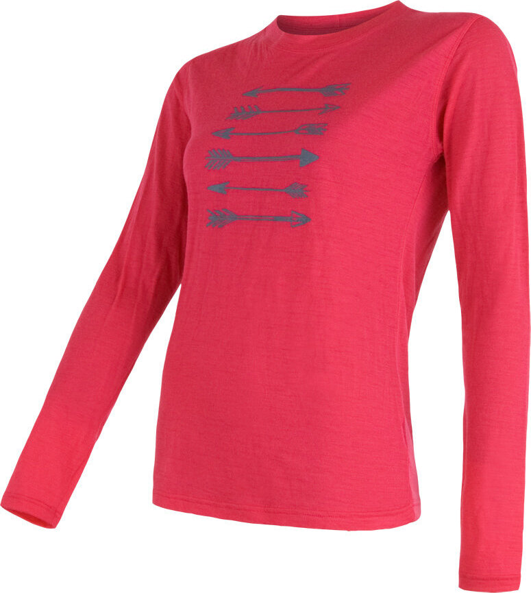 Dámské merino tričko SENSOR active pt arrows růžová Velikost: XL, Barva: růžová