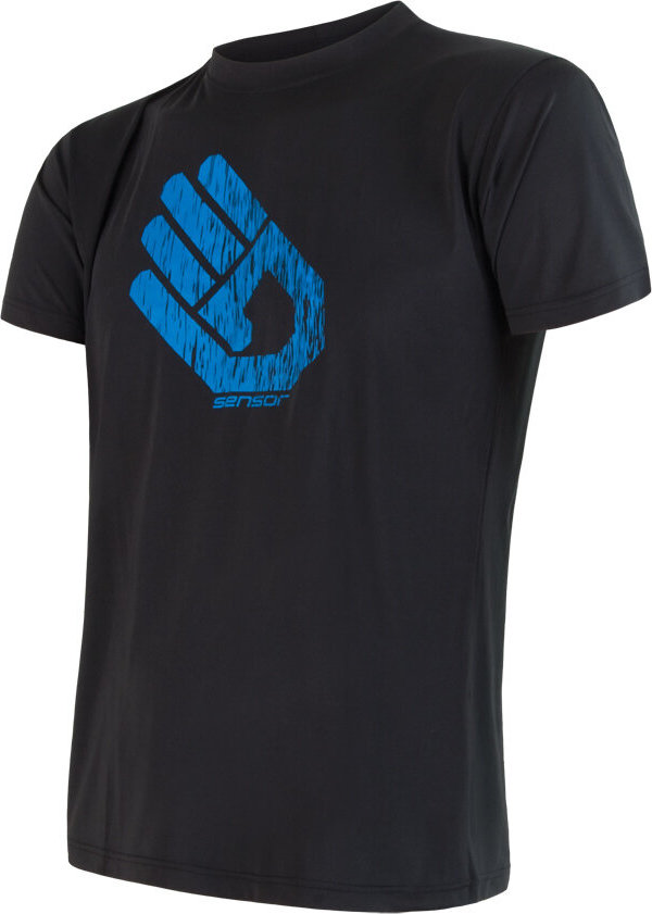 Pánské funkční tričko SENSOR Coolmax fresh pt hand černá Velikost: S, Barva: černá