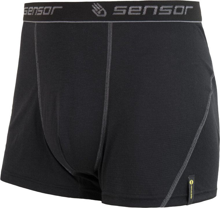 Pánské funkční boxerky SENSOR Double face černá Velikost: XL, Barva: černá