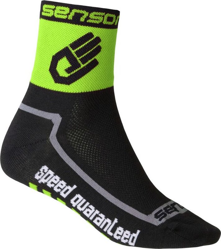 Ponožky SENSOR Race lite hand zelená Velikost: 6/8, Barva: Zelená