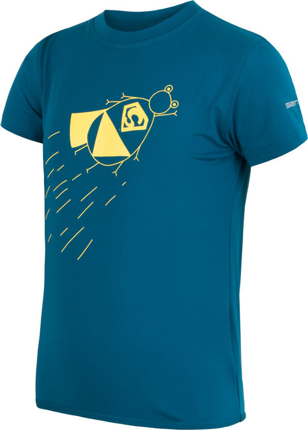 Dětské funkční tričko SENSOR Coolmax fresh pt zupaman tyrkysová Velikost: 140, Barva: Modrá
