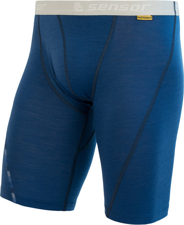 Pánské merino spodní prádlo s prodlouženými nohavičkami SENSOR air modrá Velikost: S, Barva: Modrá