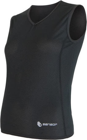 Dámské funkční triko SENSOR Coolmax Air bez rukávu černá Velikost: S, Barva: černá