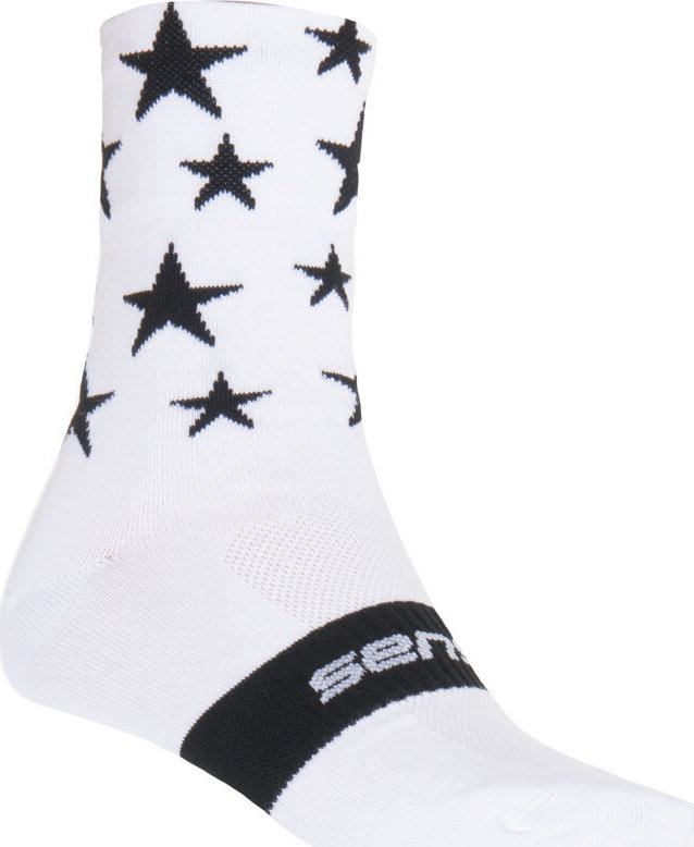 Ponožky SENSOR Stars bílá/černá Velikost: 6/8, Barva: Bílá