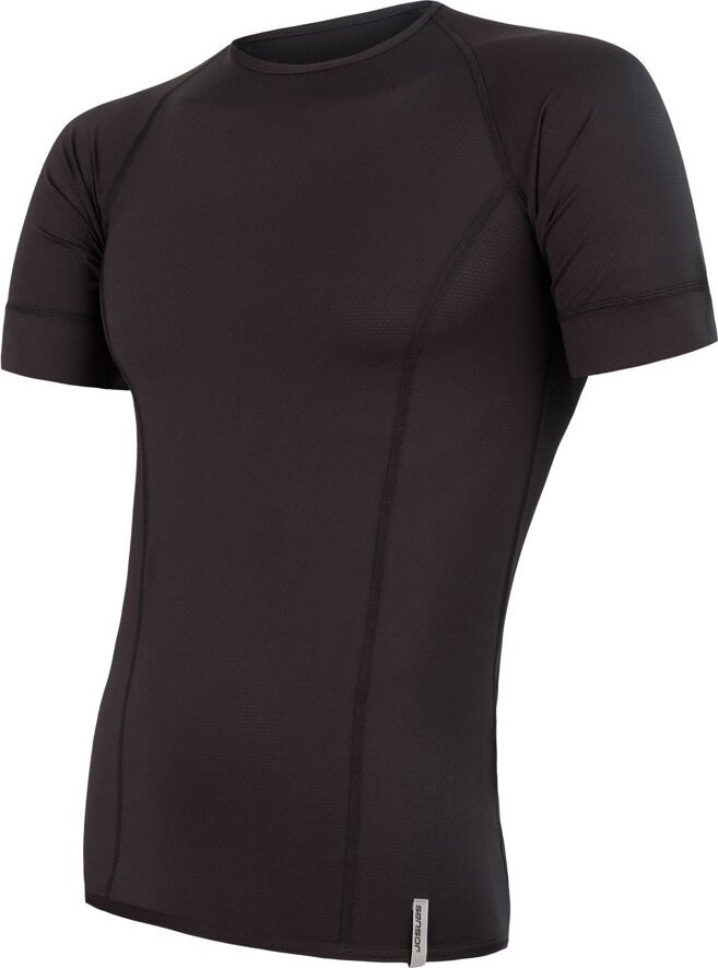 Pánské funkční tričko SENSOR Coolmax tech černá Velikost: L, Barva: černá