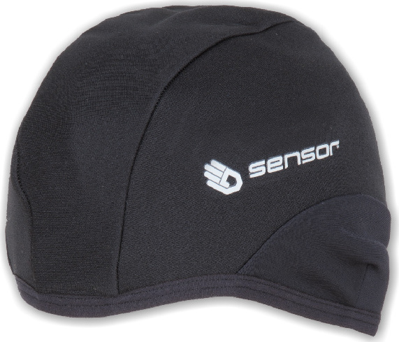 Čepice SENSOR Wind barier černá Barva: černá, Velikost: M