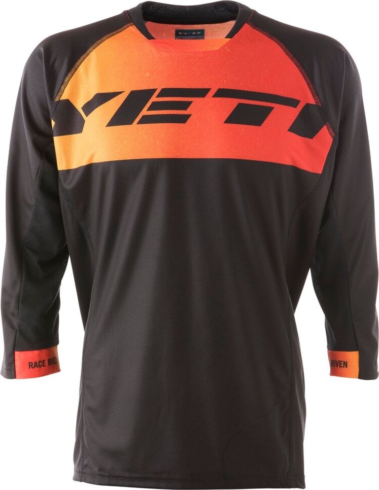 Pánský cyklodres YETI Enduro černá Velikost: M, Barva: oranžová