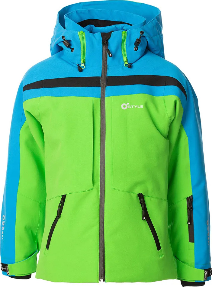 Juniorská lyžařská bunda O'STYLE Cosmo II zelenomodrá Velikost: 8 LET