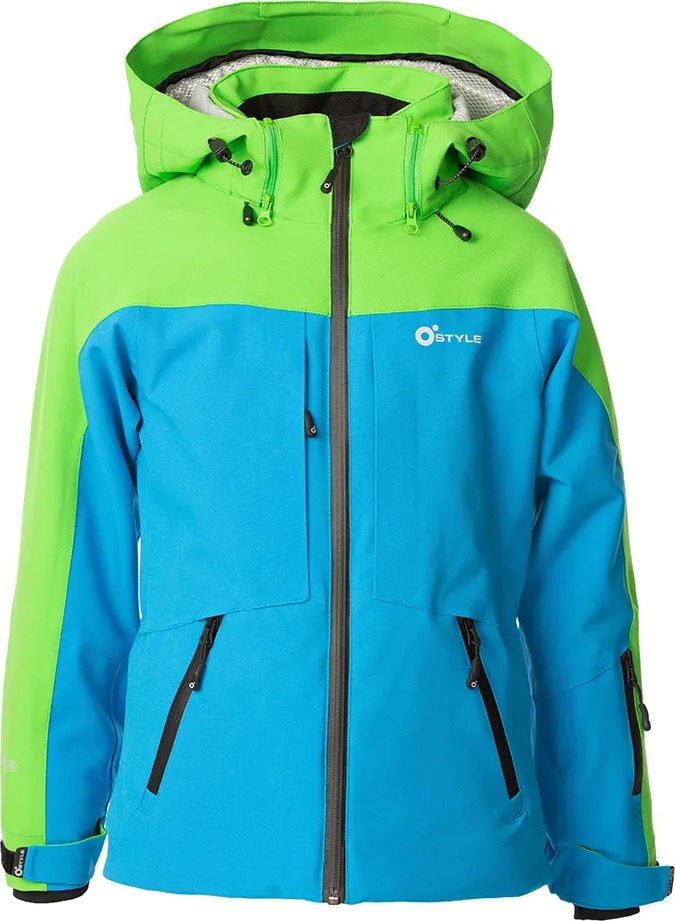 Juniorská lyžařská bunda O'STYLE Lautus II modrozelená Velikost: 8 LET