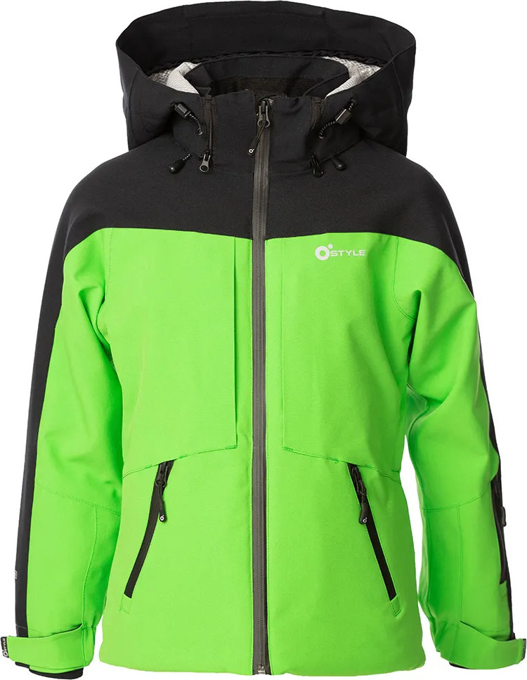 Juniorská lyžařská bunda O'STYLE Lautus II zelenočerná Velikost: 8 LET