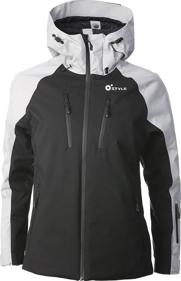 Juniorská lyžařská bunda O'STYLE Snow černá/šedá Velikost: 14/XS