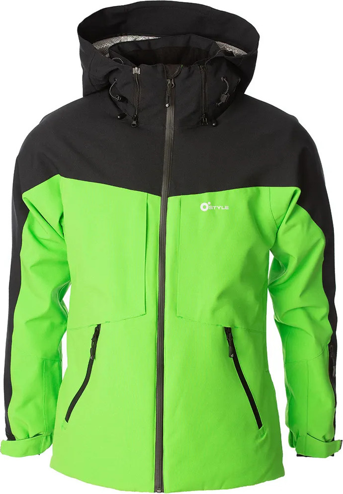 Pánská lyžařská bunda O'STYLE Lautus II zelenočerná Velikost: L
