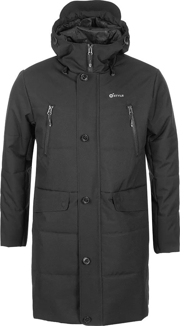 Pánský kabát O'STYLE Carter černý Velikost: 2XL