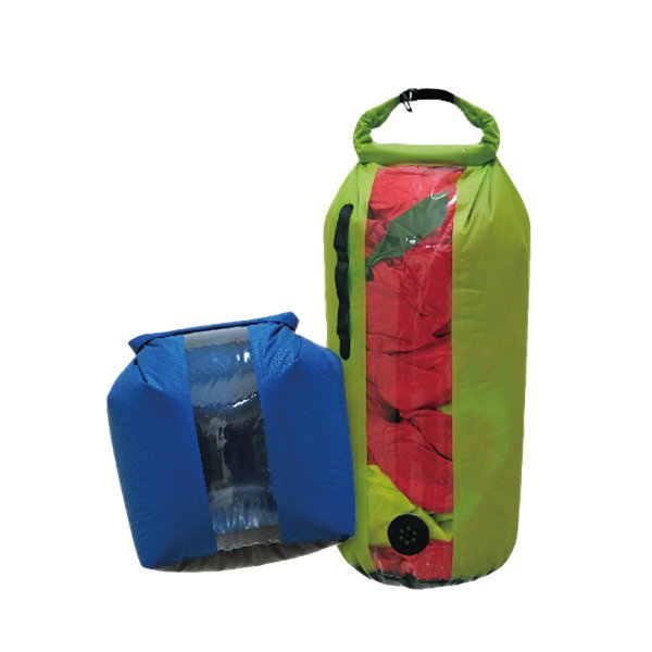 Nepromokavý vak YATE Dry Bag s oknem a ventilem S/5l zelený