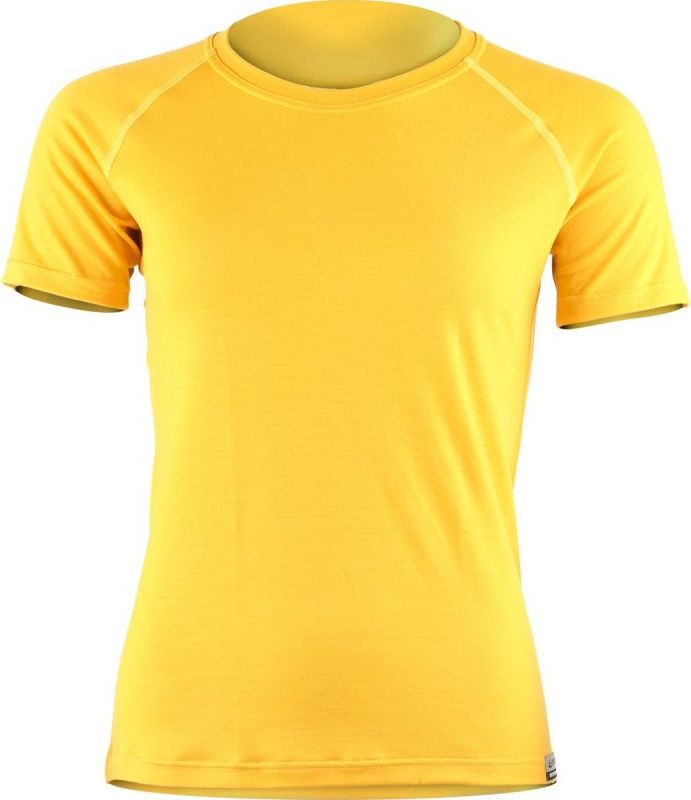 Dámské merino triko LASTING Alea žlutá Velikost: L