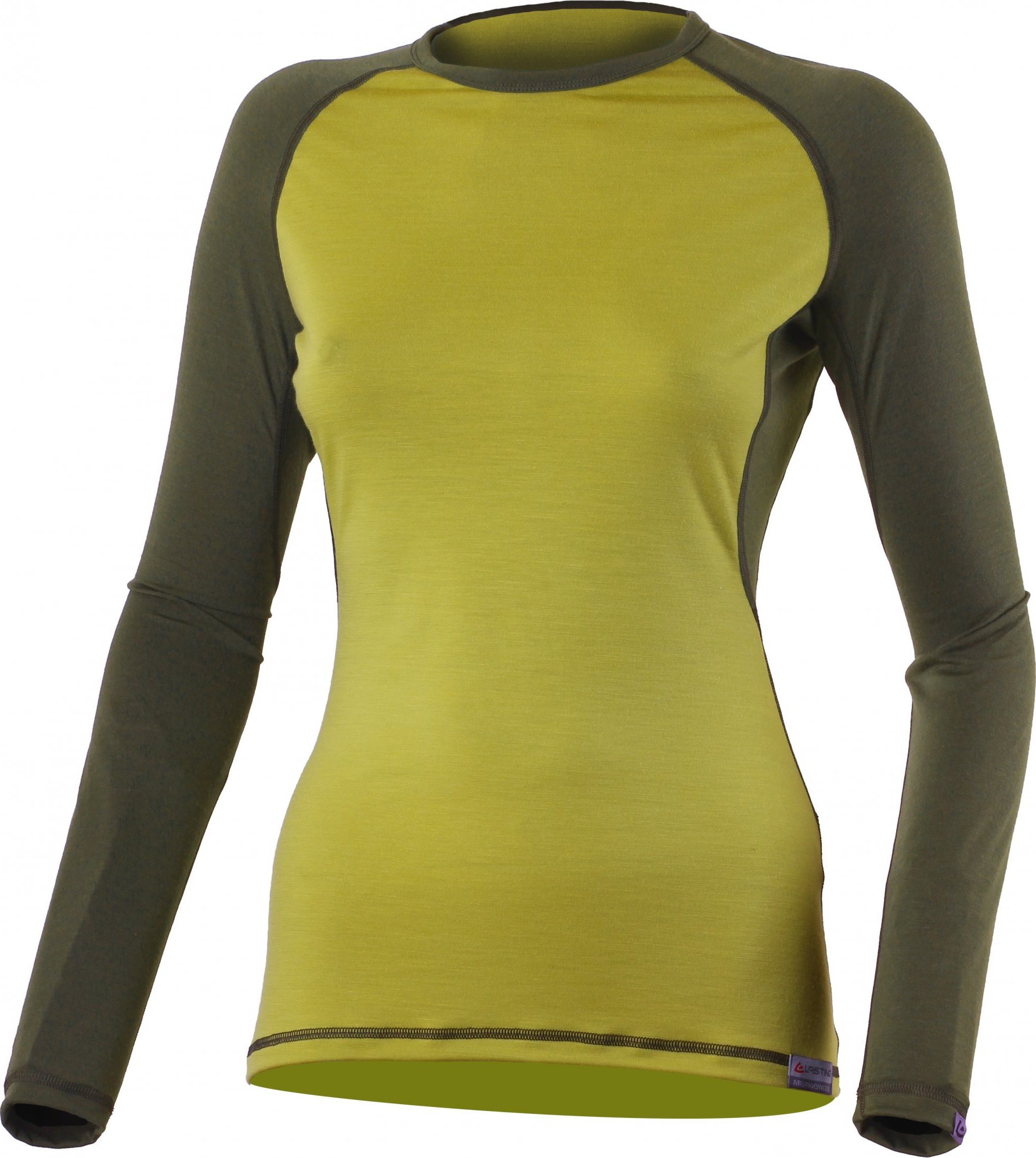 Dámské merino triko LASTING Dita hořčicová Velikost: XL