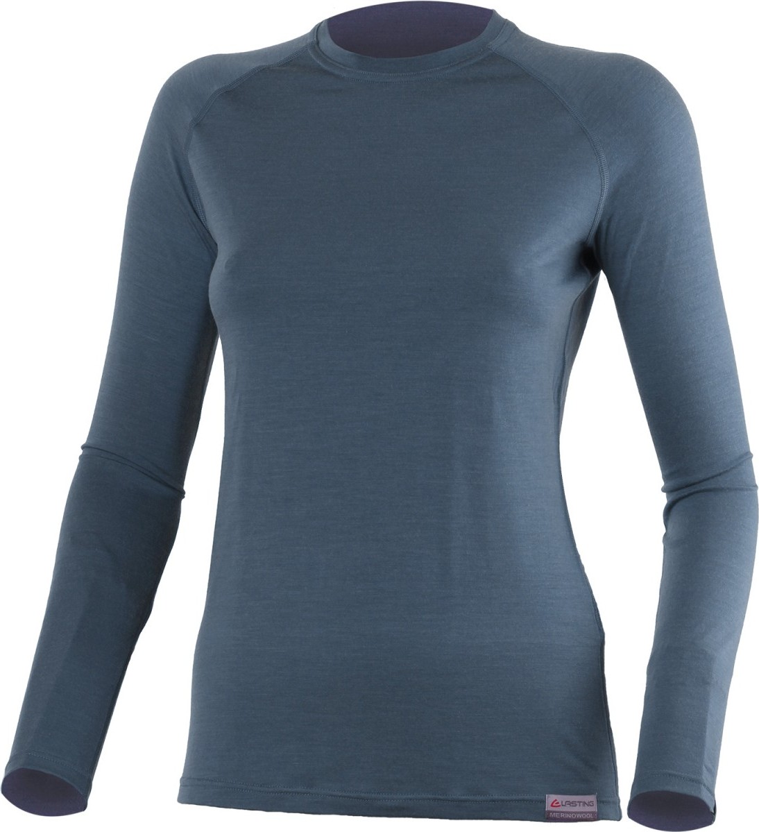 Dámské merino triko LASTING Atila modrá Velikost: XXL