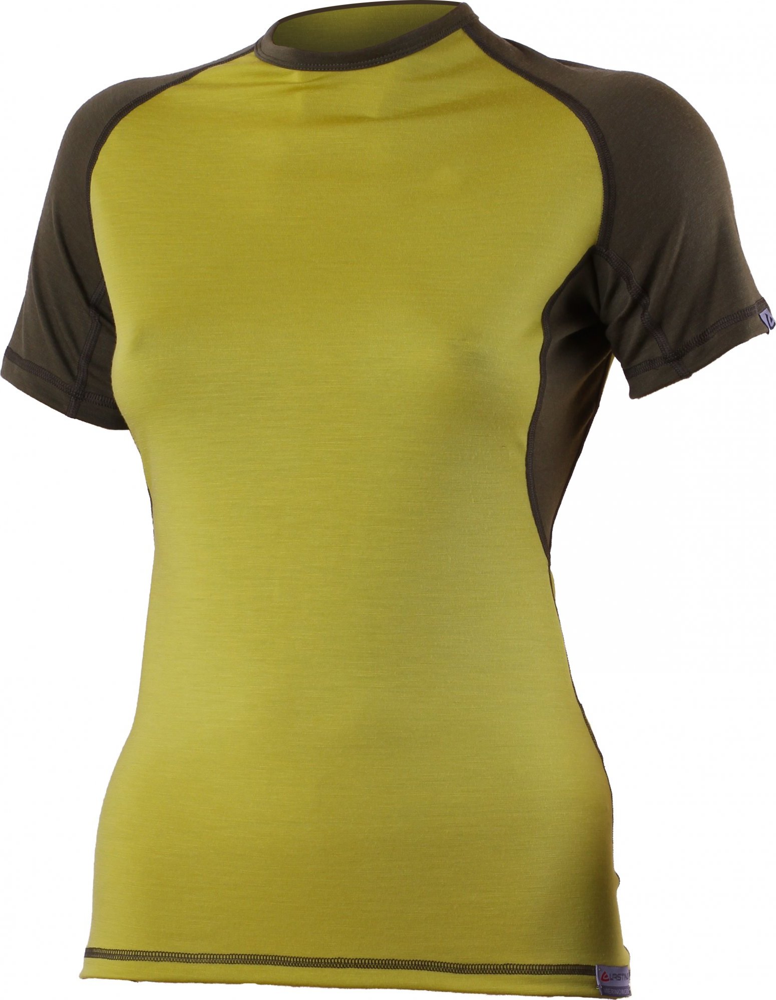 Dámské merino triko LASTING Zita khaki Velikost: XXS