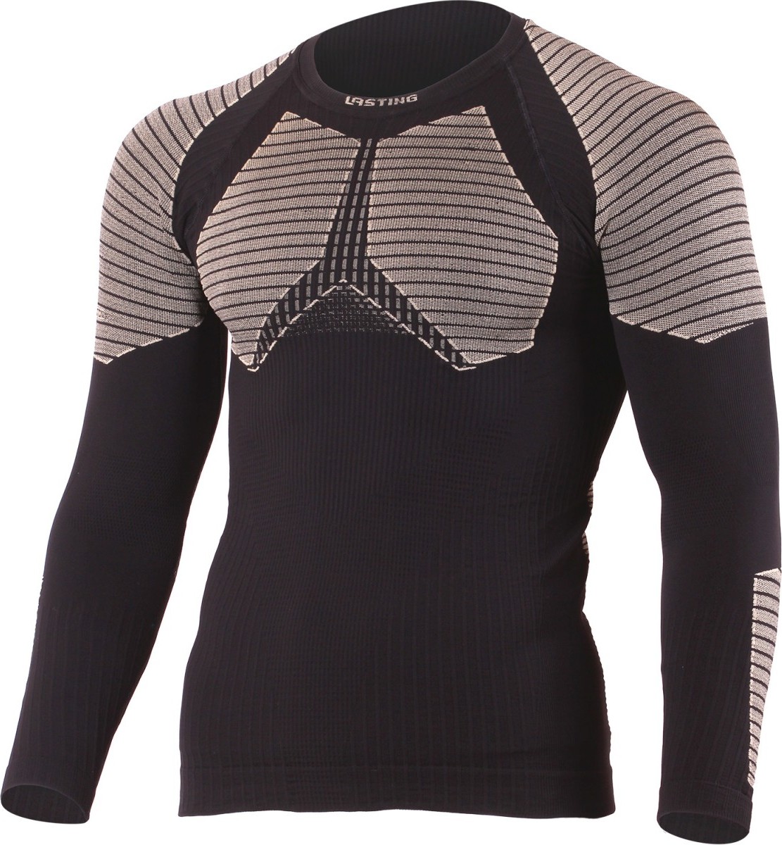 Pánské merino triko LASTING Werolo černé Velikost: 2XL/3XL