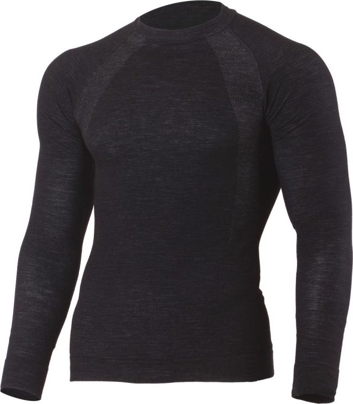 Pánské merino triko LASTING Wapol černé Velikost: 2XL/3XL