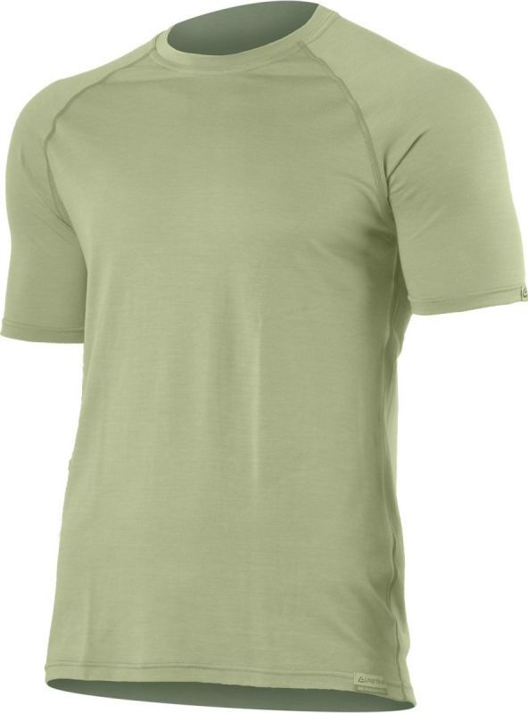 Pánské merino triko LASTING Quido zelené Velikost: XL
