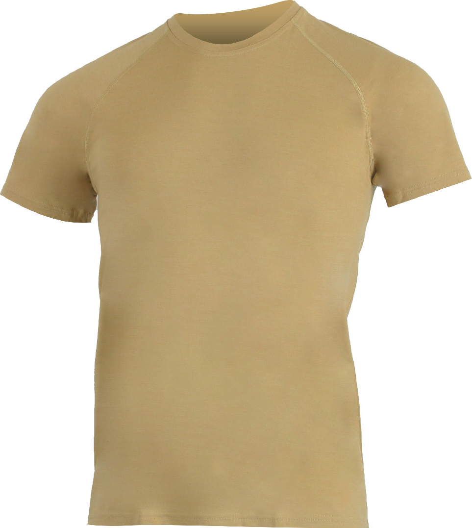 Pánské merino triko LASTING  Quido pískové Velikost: XL