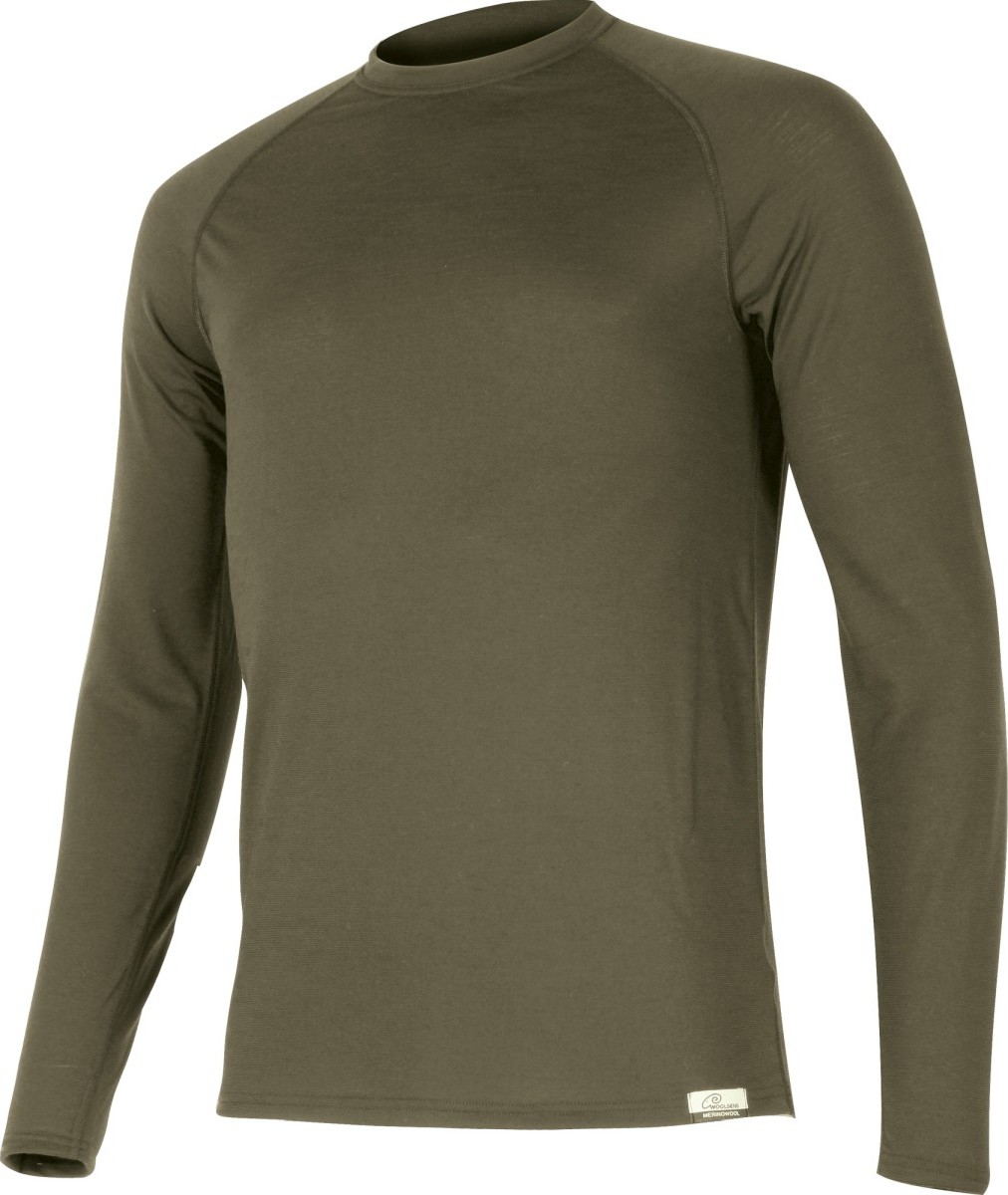 Pánské merino triko LASTING Atar zelené Velikost: XL