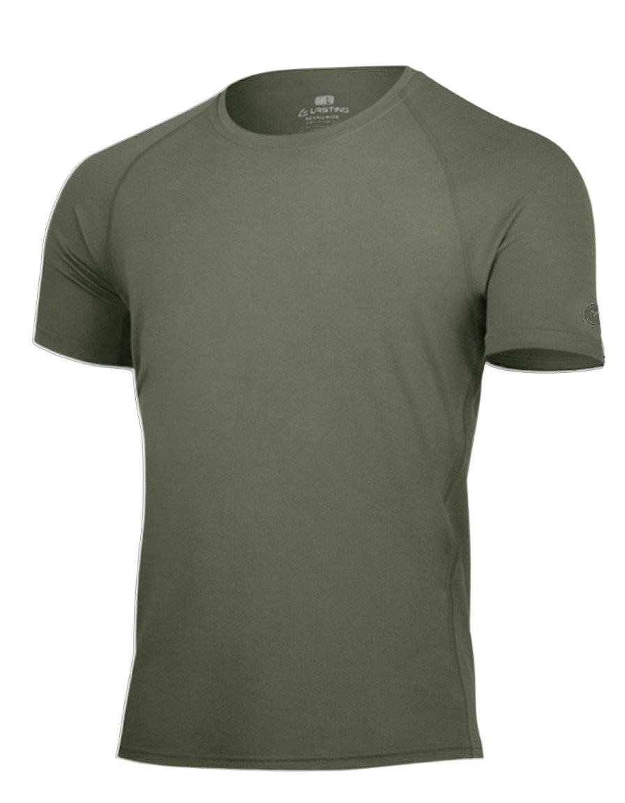 Pánské merino triko LASTING Quido zelené Velikost: S