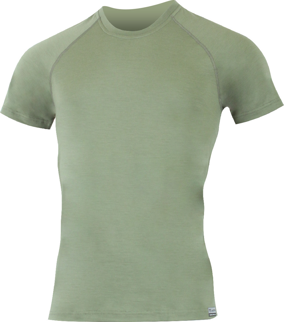 Pánské merino triko LASTING Quido zelené Velikost: XXL