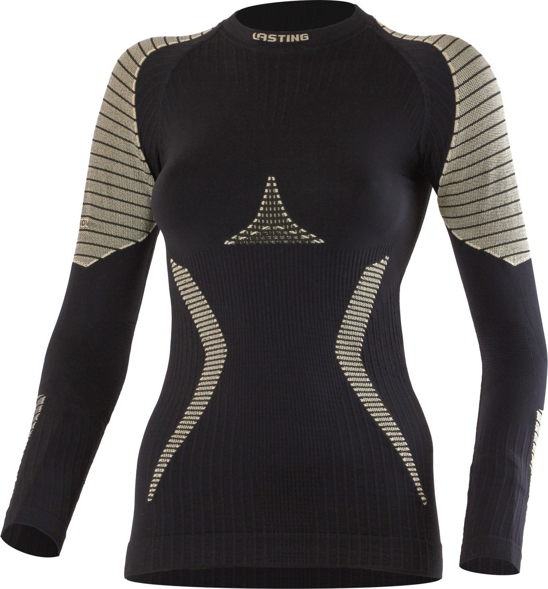 Dámské merino triko LASTING Werela černá Velikost: S/M