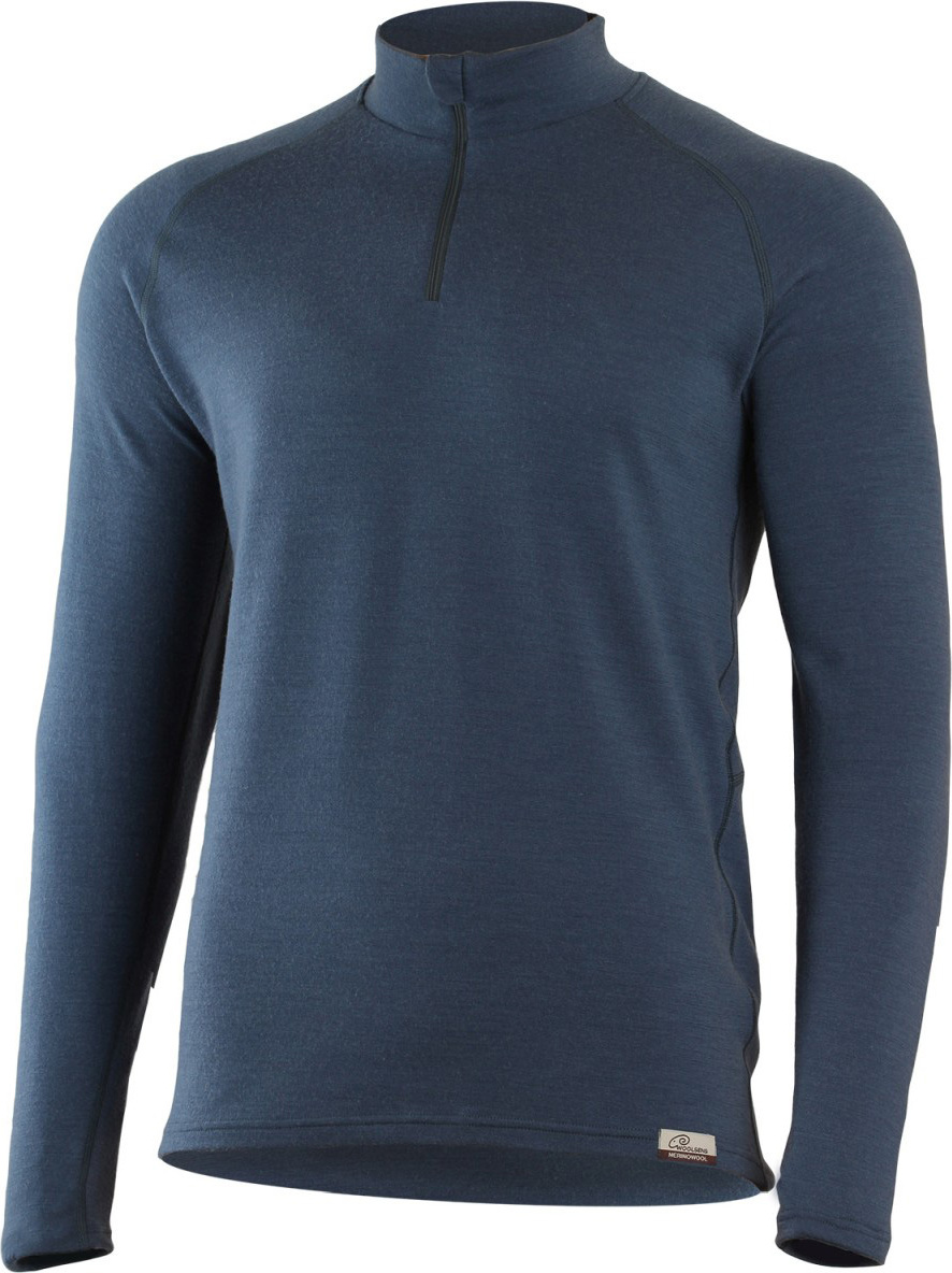 Pánská merino mikina LASTING Wary modrá Velikost: M