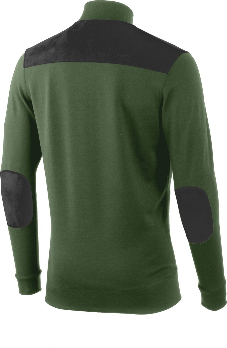 Pánská merino mikina LASTING Hubert zelená Velikost: XXXL