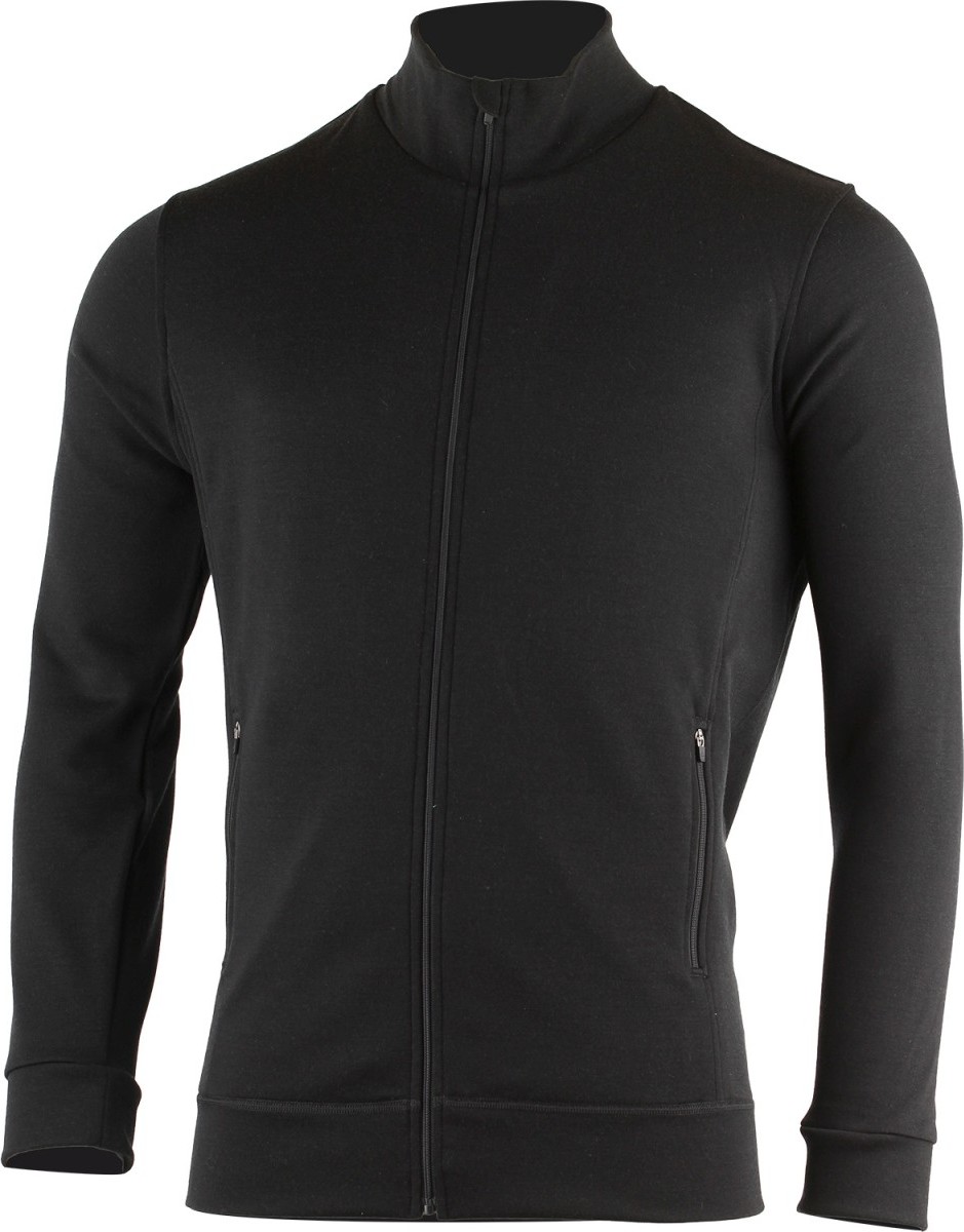 Pánská merino mikina LASTING Therm černá Velikost: XL