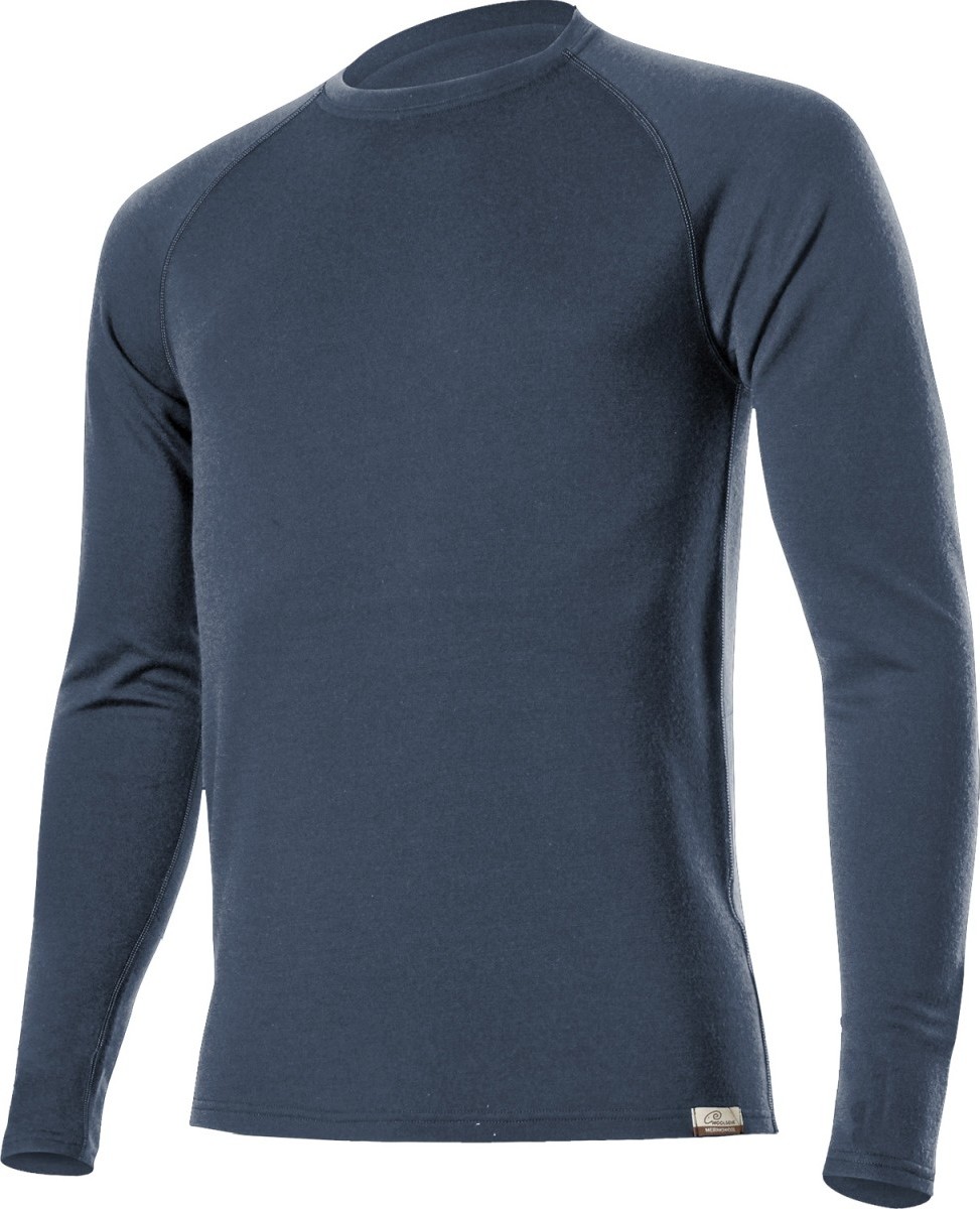 Pánská merino mikina LASTING Wity modrá Velikost: XXXL