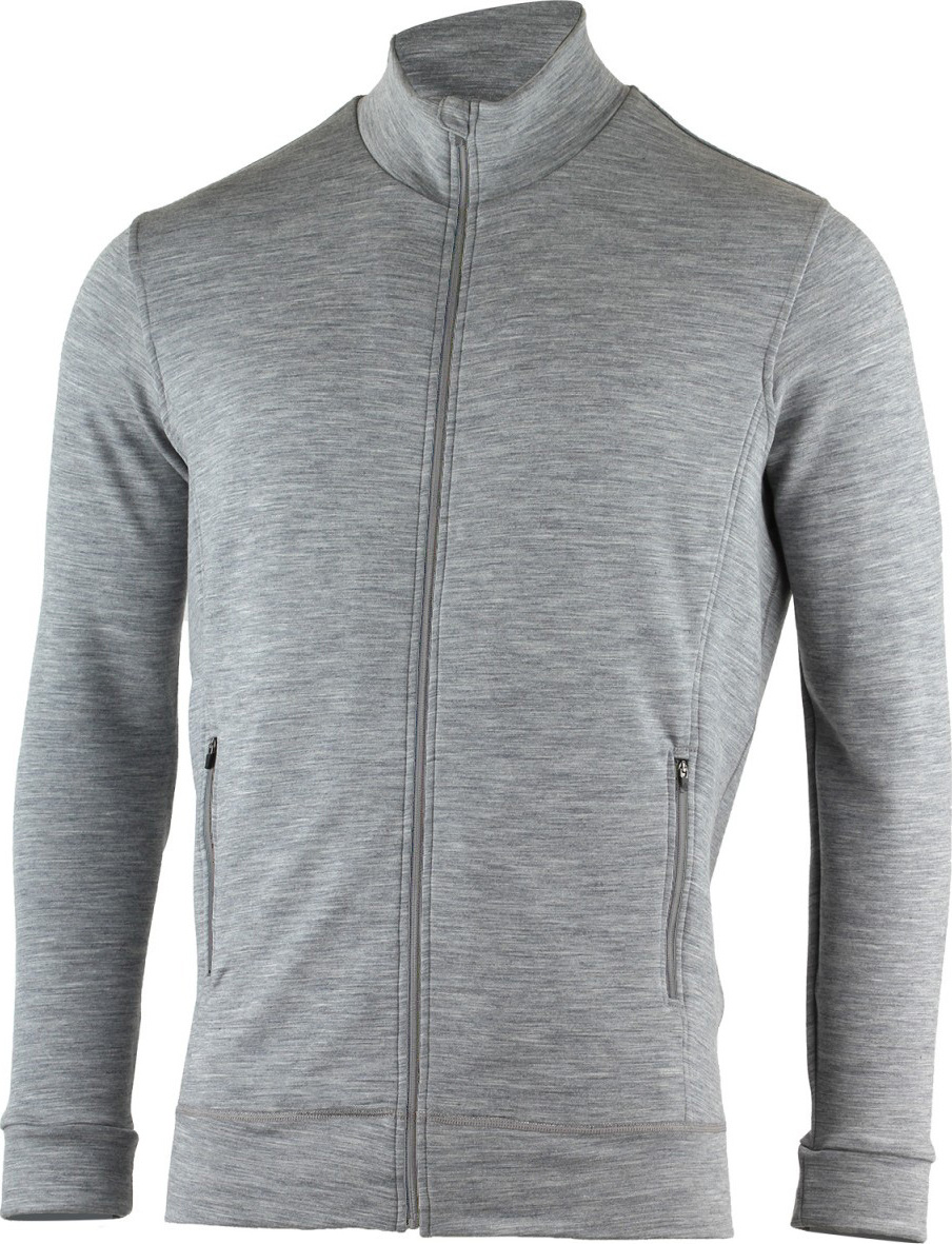 Pánská merino mikina LASTING Therm šedá Velikost: XL